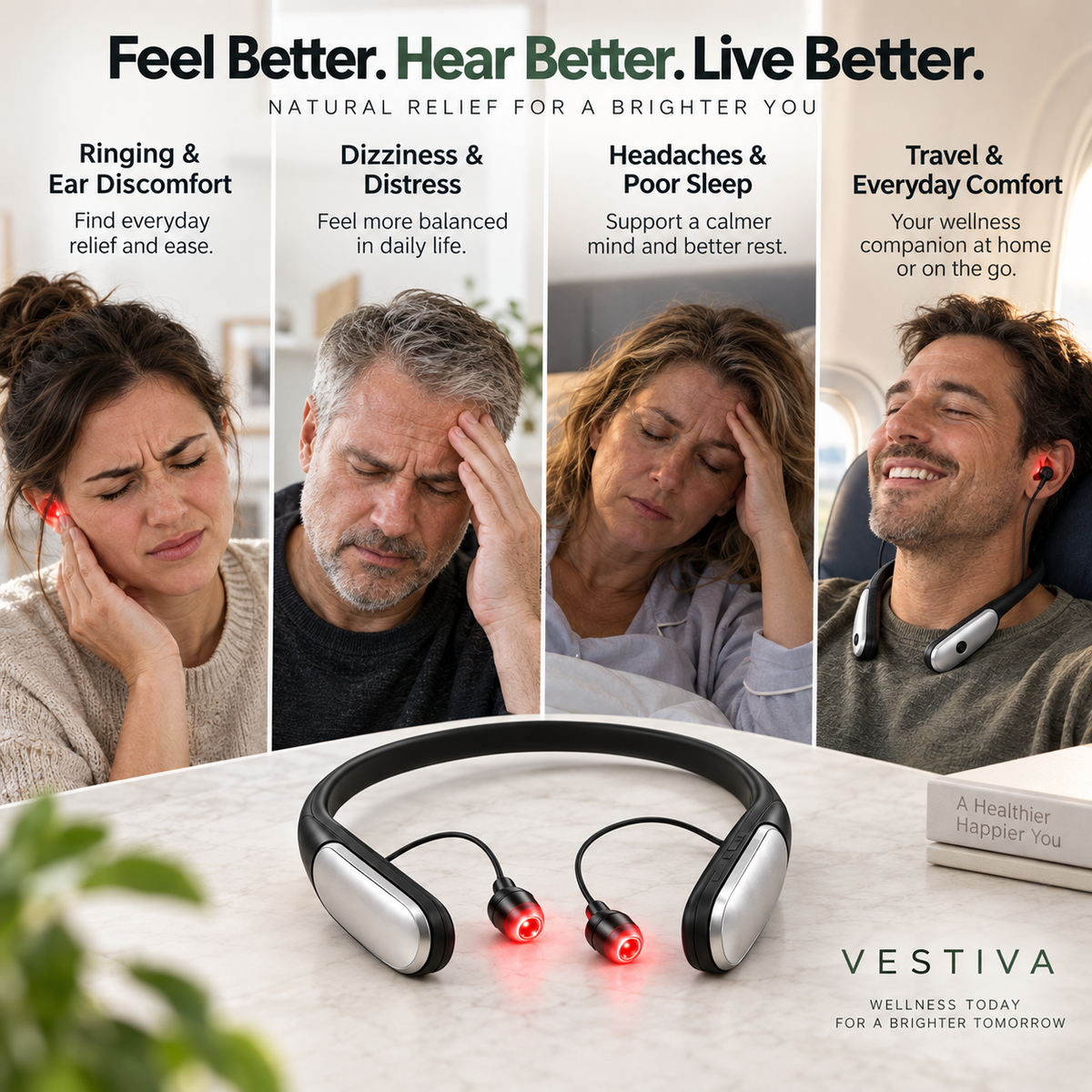 Vestiva 2-in-1 Red Light Ear & Nose Device